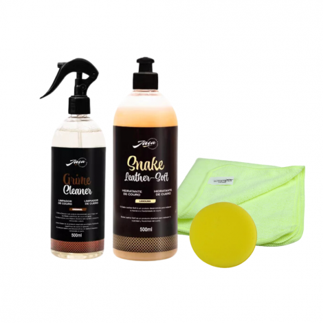 COMBO LIMPEZA E HIDRATAÇÃO PARA COURO