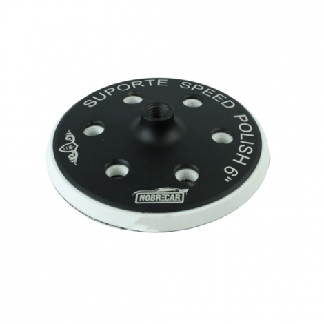 SUPORTE P/ BOINA SPEED POLISH BLACK 6" ROSCA 5/8 NOBRE