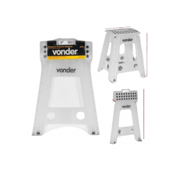 BANQUETA PLÁSTICA DOBRÁVEL 45CM VONDER