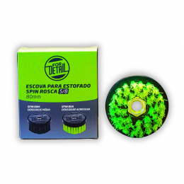 ESCOVA ROTATIVA VERDE DENSIDADE AGRESSIVA 120MM - 5/8 FOR DETAIL